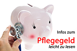 Infos zum Pflegegeld - leicht zu lesen.